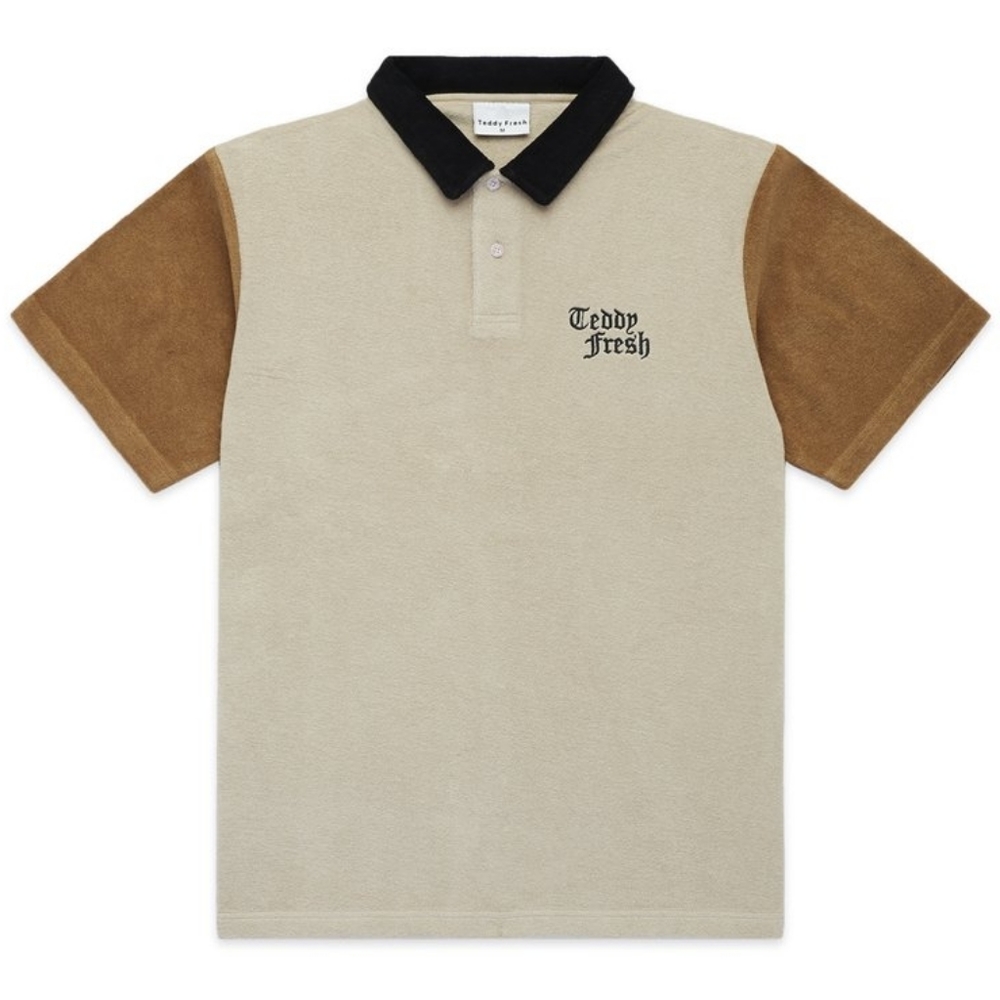 NWT. TEDDY FRESH COLOR BLOCK TERRY POLO. 3XL